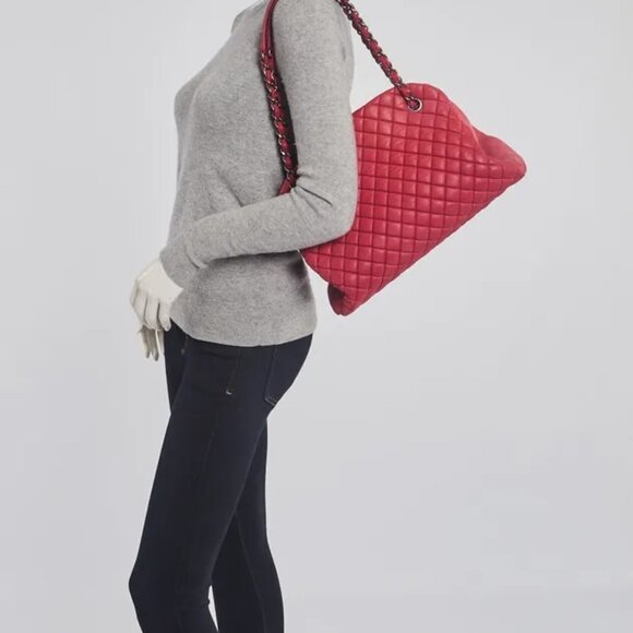 Chanel Mademoiselle Tote Red Lambskin - Picture 2 of 2